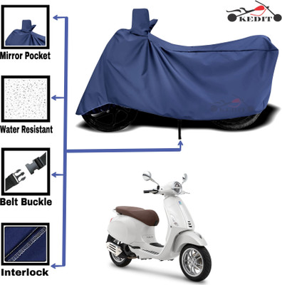 KEDIT Two Wheeler Cover for Piaggio(Vespa SXL, Blue)