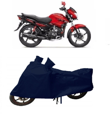 DeepShakshi AUTOMOTIVE Two Wheeler Cover for Hero(Glamour FI, Blue)