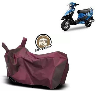 OliverX Waterproof Two Wheeler Cover for TVS(Scooty Pep+, Maroon)