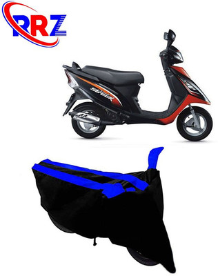 RRZ Waterproof Two Wheeler Cover for TVS(Streek, Black, Blue)