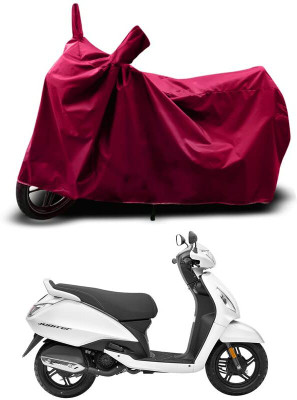 KEDIT Two Wheeler Cover for TVS(Jupiter 125, Maroon)