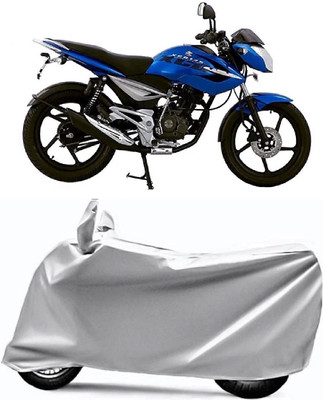 AUCTIMO Two Wheeler Cover for Bajaj(XCD 125cc, Silver)