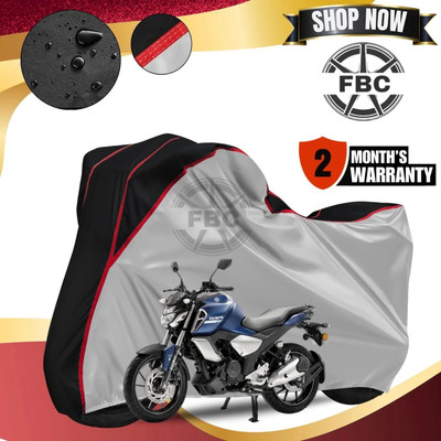 FBC Waterproof Two Wheeler Cover for Yamaha(FZ FI, Black)