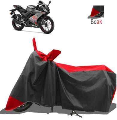 AutoRash Waterproof Two Wheeler Cover for Yamaha(R15, Red, Black)