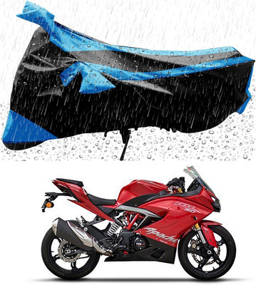 Mdstar Waterproof Two Wheeler Cover for TVS(Apache RR 310, Blue, Black)