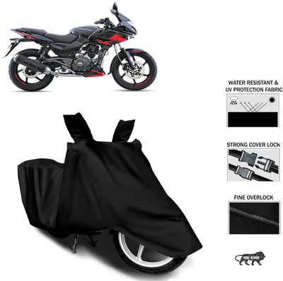 DeepShakshi AUTOMOTIVE Waterproof Two Wheeler Cover for Bajaj(Pulsar 220 DTS-i, Black)