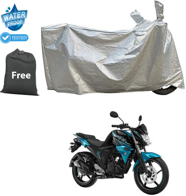 PAGORA Waterproof Two Wheeler Cover for Yamaha(FZ S FI (V 2.0), Silver)