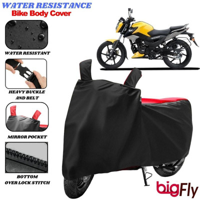 BigFly Two Wheeler Cover for TVS(Raider, Black, Red)