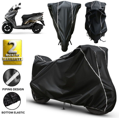 Car Styling Waterproof Two Wheeler Cover for Suzuki(Burgman Street 125, Black, White)