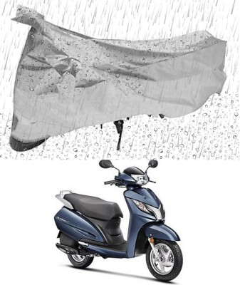 Ascension Two Wheeler Cover for Honda(Activa 125, Silver)