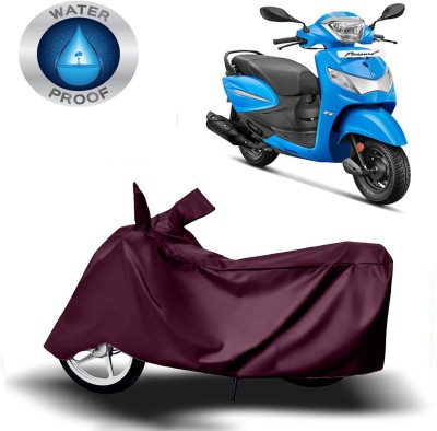 ROYAL AUTO MART Two Wheeler Cover for Hero(Pleasure Plus, Maroon)