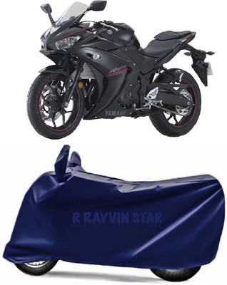 R Rayvin Star Two Wheeler Cover for Yamaha(YZF R25, Blue)
