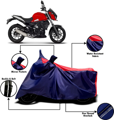 AUCTIMO Two Wheeler Cover for Mahindra(Mojo UT 300, Multicolor)
