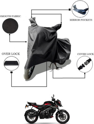 Mdstar Waterproof Two Wheeler Cover for Bajaj(Pulsar NS-160 BS6, Black)