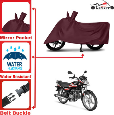 AASHTIK MART Two Wheeler Cover for Hero(HF Deluxe, Maroon)