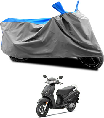 PAGORA Waterproof Two Wheeler Cover for Honda(Activa 6G, Grey, Blue)
