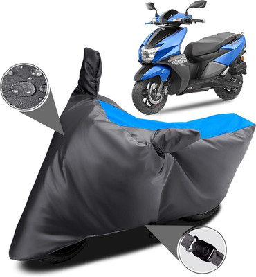 DeepShakshi AUTOMOTIVE Waterproof Two Wheeler Cover for TVS(NTORQ, Blue, Grey)