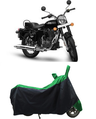 Coxtor Waterproof Two Wheeler Cover for Royal Enfield(Bullet 350 New, Green)