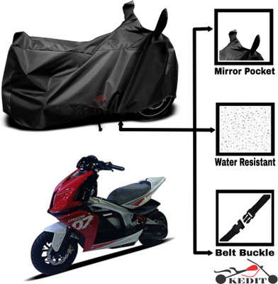 KEDIT Two Wheeler Cover for TVS(Creon, Black)
