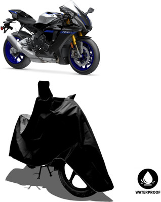 Amexride Waterproof Two Wheeler Cover for Yamaha(YZF R1 M BS6, Black)