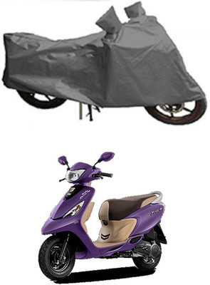 Furious3D Two Wheeler Cover for TVS(Scooty Zest 110, Grey)