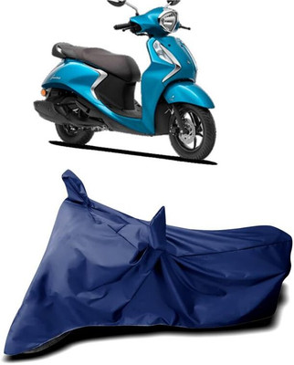 KEDIT Two Wheeler Cover for Yamaha(Fascino 125, Blue)