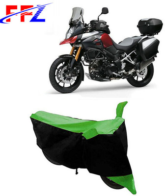 FFZ Two Wheeler Cover for Suzuki(V-Strom 1000, Black, Green)