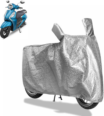 aksmit Waterproof Two Wheeler Cover for Yamaha(Fascino 125, Silver)