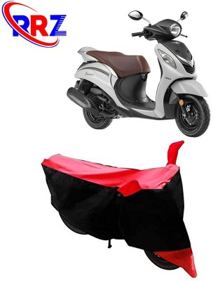 AutoGalaxy Waterproof Two Wheeler Cover for Yamaha(Fascino, Black, Red)