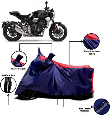 SK AUTO Waterproof Two Wheeler Cover for Honda(CB1000R Plus, Red, Blue)