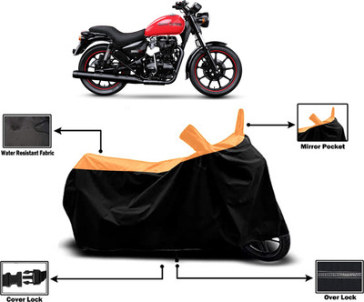 Amexride Two Wheeler Cover for Royal Enfield(Thunderbird 350, Orange)