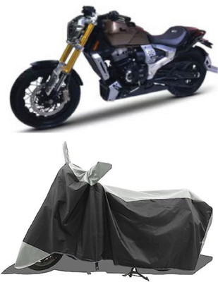 GROFATIK Two Wheeler Cover for TVS(Zeppelin BS6, White)