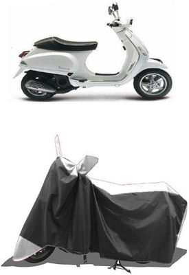 SUGASHRI Waterproof Two Wheeler Cover for Piaggio(Piaggio Vespa, White, Black)