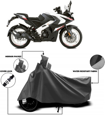 MMSSTAR Waterproof Two Wheeler Cover for Bajaj(Pulsar RS 200, Grey)