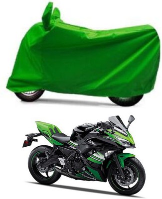 Furious3D Two Wheeler Cover for Kawasaki(Ninja 650, Green)