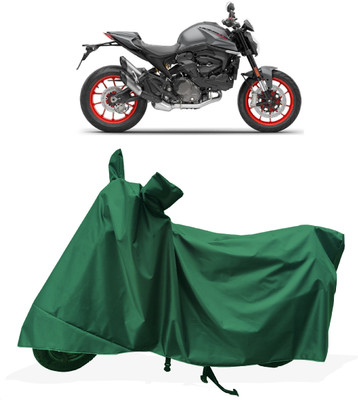 Tricway Two Wheeler Cover for Ducati(Monster 821, Green)