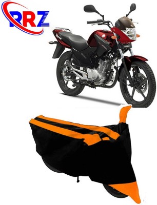 RRZ Waterproof Two Wheeler Cover for Yamaha(YBR 125, Black, Orange)