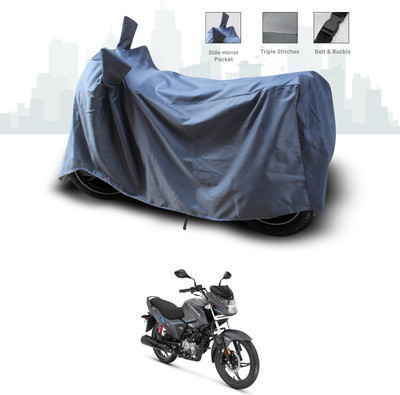 ANTHUB Waterproof Two Wheeler Cover for Hero(Glamour BS6, Grey)
