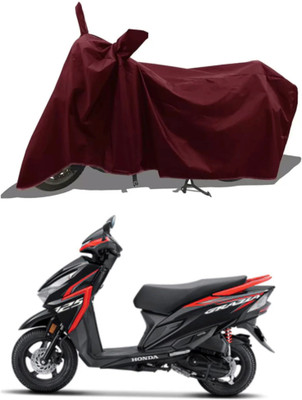 Mdstar Waterproof Two Wheeler Cover for Honda(Grazia BS6, Maroon)
