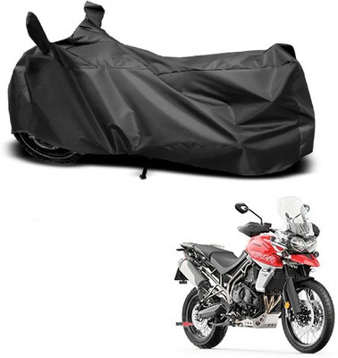 DeepShakshi AUTOMOTIVE Waterproof Two Wheeler Cover for Triumph(Tiger 800 XCA, Black)