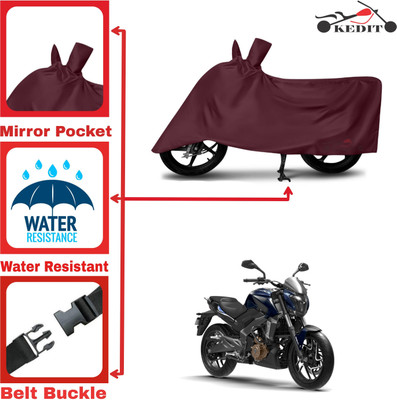 KEDIT Two Wheeler Cover for Universal For Bike(Dominar 400, Maroon)