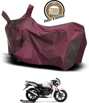 SEBONGO Waterproof Two Wheeler Cover for TVS(Apache RTR 160 4V, Maroon)