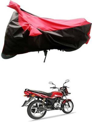 APNEK Waterproof Two Wheeler Cover for Bajaj(Platina, Black, Red)