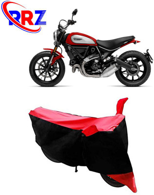 RRZ Waterproof Two Wheeler Cover for Ducati(Scrambler Icon, Black, Red)