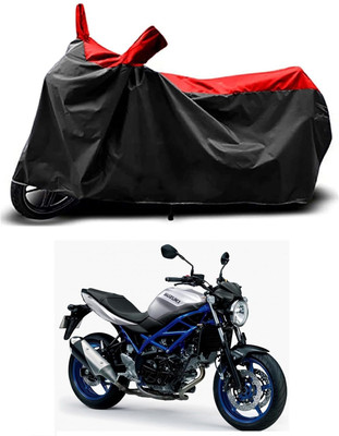 KEDIT Two Wheeler Cover for Suzuki(SV 650 BS6, Red, Black)