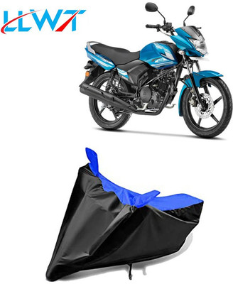 KPIND Waterproof Two Wheeler Cover for Yamaha(Saluto, Black, Blue)