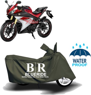 BLUERIDE Two Wheeler Cover for Yamaha(YZF R15 V3.0, Green)