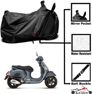 KEDIT Two Wheeler Cover for Universal For Bike(Notte 125, Black)