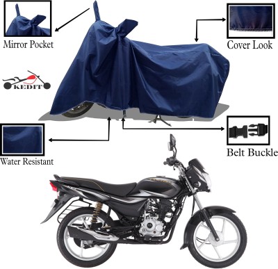 KEDIT Two Wheeler Cover for Universal For Bike(Platina 100 DTS-i, Blue)