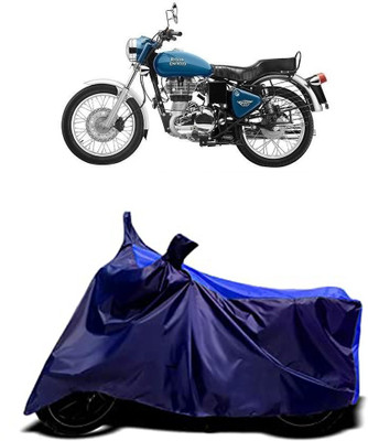 VESMEI Two Wheeler Cover for Royal Enfield(Electra Delux, Blue)